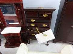 Lot of Wooden Doll House Furniture