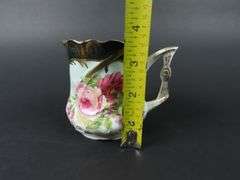 Handpainted Victorian Floral Mug