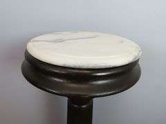 Antique Marble Top Plant / Candle Stand