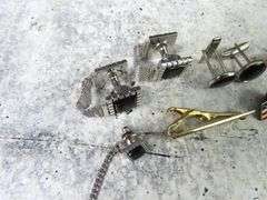 Big Lot of Men's Jewelry with Cufflinks, Pins and Tie Clips