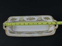 Noritake Handpainted Rectangle Handled Dish - Made in Japan