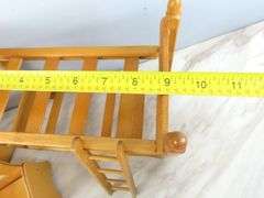 Vintage Strombecker Wooden Bunkbed, Chair & Chest