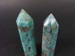 Lot of 2 Amazonite Crystal Towers