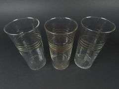 Lot of 3 Drinking Glasses - See Description