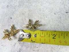 Pair of Small Flying Bird Brooches