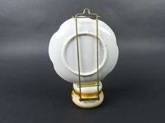 Unique Antique Oil Lamp with Matching Reflector Plate