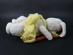 Handcrafted Knit Rabbit Plush Doll