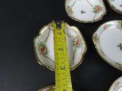 Mixed Lot of 12 Handpainted Nippon Butter Pats