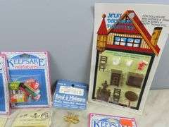 Big Lot of Doll House Miniatures with Food & Kitchen Items