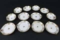 Mixed Lot of 12 Handpainted Nippon Butter Pats