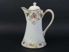 Vintage Handpainted Nippon Chocolate Pot with Lidded Sugar Bowl & Creamer - Made in Japan