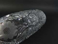 "Innovation 410" Cut Glass Pickle Dish by McKee