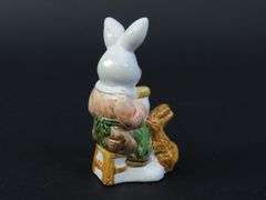 Lot of 5 Vintage Miniature Easter Bunny Figurines - Made in Taiwan