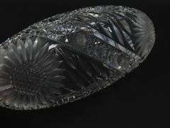 Cut Glass Rectangle Relish Dish