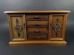 Vintage Wooden Jewelry Box