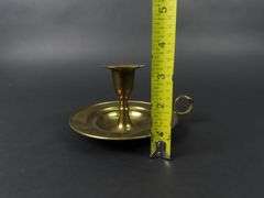 Vintage Brass Chamber Candlestick