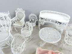 Big Lot of Metal Doll House Furniture