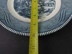 Lot of 3 Currier & Ives "The Old Grist Mill" Dinner Plates - See Description