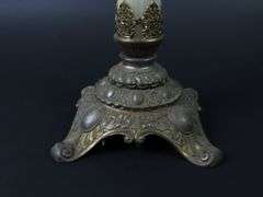 Stunning 30" Banquet Oil Lamp with Globe & Chimney