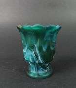 Vintage Slag Glass Toothpick Holder