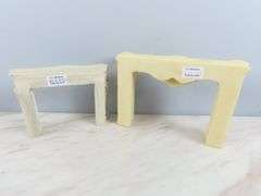 Lot of 2 Doll House Fireplace Mantles