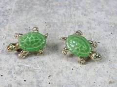 Lot of 2 Small Turtle Brooches