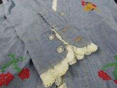 Vintage Bicentennial Embroidered Long Sleeve Shirt - Size 10