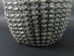 Metal Reinforced Faux Jute Basket