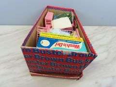 Box of Vintage Doll Toys with Heads