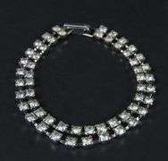 7" Double Strand Rhinestone Bracelet