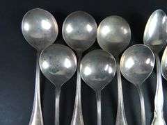 Mixed Lot of 10 Sterling Silver Spoons - 364g