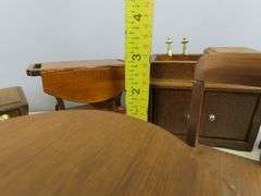 Lot of Doll House Furniture with Table & Chair Set
