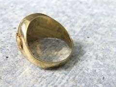 10K Gold Masonic Ring - Size 9.5 - 5.6g