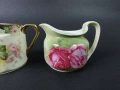 Mixed Lot of 3 Antique Handpainted Creamers