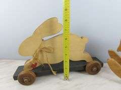 Wooden Rocking Horse & Rabbit Pull Toy