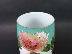 Stunning Victorian Bristol Glass Tall Handpainted Portrait Vase