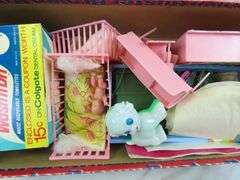 Box of Vintage Doll Toys with Heads