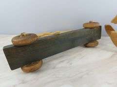 Wooden Rocking Horse & Rabbit Pull Toy