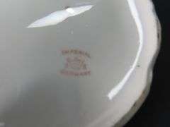Victorian Handpainted Imperial Double Handled Covered Dish - Made in Germany