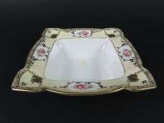 Square Handpainted Nippon Serving Dish - Made in Japan