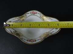 Small Handpainted Nippon Pedestal Condiment Dish - Made in Japan