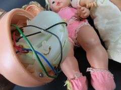 Lot of 3 Vintage Rubber Faced Dolls