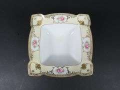 Square Handpainted Nippon Serving Dish - Made in Japan
