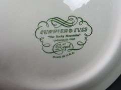 Currier & Ives "The Rocky Mountains" Double Handled Serving Plate