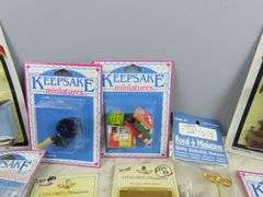 Big Lot of Doll House Miniatures with Food & Kitchen Items