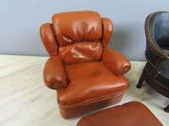 Lot of Faux Leather Doll House Furniture