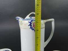 Antique Noritake Chocolate Pot with Creamer & Lidded Sugar