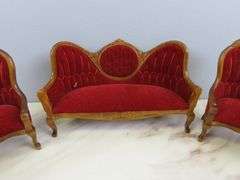 Lot of Victorian Style Doll House Furniture