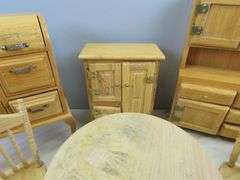 Lot of Beautiful Doll House Furniture with Stove & Table & Chairs