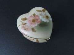 Victorian Garden Lidded "Dogwood" Trinket Box